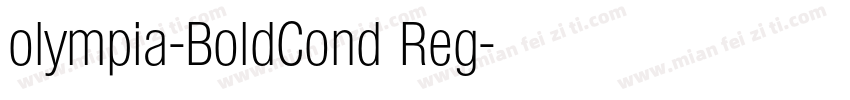 olympia-BoldCond Reg字体转换